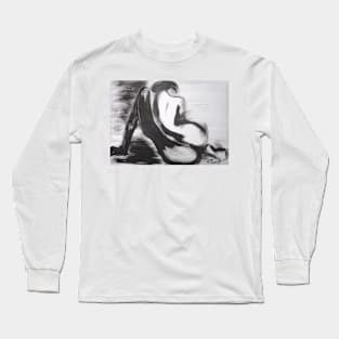 Curves 27 - Female Nude Long Sleeve T-Shirt